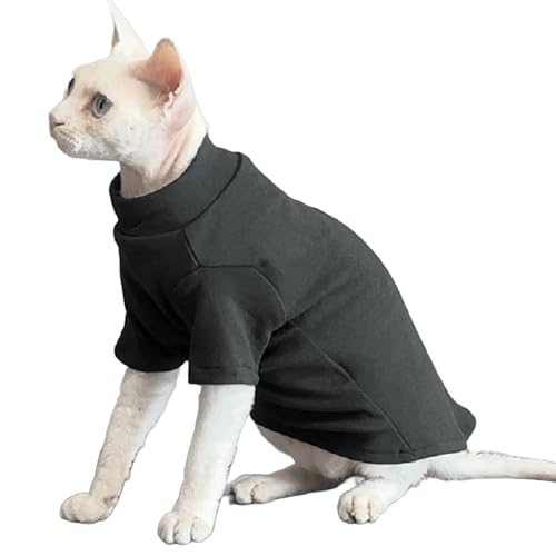 IUOUTG Sphynx Katze Winterkleidung, Warmes Fleece-Rollkragenpullover Shirt Für Haarlose Katzen, Weiche Haustierbekleidung Für Kätzchen Und Welpen IUOUTG Sphynx Katze Winterkleidung, Warmes Fleece-Rollkragenpullover Shirt Für Haarlose Katzen, Weiche Haustierbekleidung Für Kätzchen Und Welpen von IUOUTG