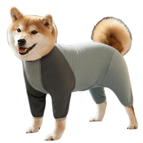 IUOUTG Stretchable Dog Jumpsuit Onesies für extra große Hunde, weiche und atmungsaktive Hund Anzug für Chirurgie Erholung, schnell trocknende Vier Beinchen Haustier Kühlung Shirt Pyjamas IUOUTG Stretchable Dog Jumpsuit Onesies für extra große Hunde, weiche und atmungsaktive Hund Anzug für Chirurgie Erholung, schnell trocknende Vier Beinchen Haustier Kühlung Shirt Pyjamas von IUOUTG