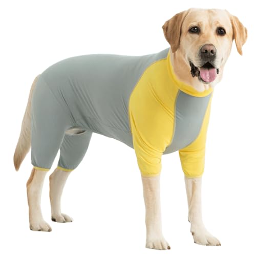 IUOUTG Stretchable Dog Jumpsuit Onesies für extra große Hunde, weiche und atmungsaktive Hund Anzug für Chirurgie Erholung, schnell trocknende Vier Beinchen Haustier Kühlung Shirt Pyjamas IUOUTG Stretchable Dog Jumpsuit Onesies für extra große Hunde, weiche und atmungsaktive Hund Anzug für Chirurgie Erholung, schnell trocknende Vier Beinchen Haustier Kühlung Shirt Pyjamas von IUOUTG