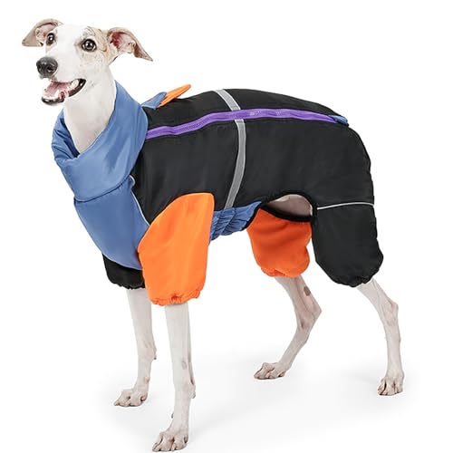 IUOUTG Turtleneck Full Body Hundemantel, Winddichte Winter Hunde Jacke Mit Reißverschluss, Warme Haustier Oberbekleidung Mit Leine Loch, Greyhound Whippet Kleidung Für Kaltes Wetter IUOUTG Turtleneck Full Body Hundemantel, Winddichte Winter Hunde Jacke Mit Reißverschluss, Warme Haustier Oberbekleidung Mit Leine Loch, Greyhound Whippet Kleidung Für Kaltes Wetter von IUOUTG