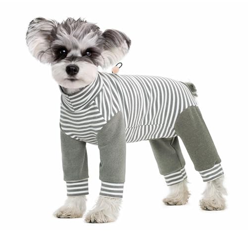 IUOUTG Warm Hunde Winter -Onesie -Overall Für Chirurgische Genesung, Weicher Pullover Pet Pyjamas Bodysuit Mit Verstellbarem Kordelkordel Und Langarm, Gemütliche Hundemantel von IUOUTG
