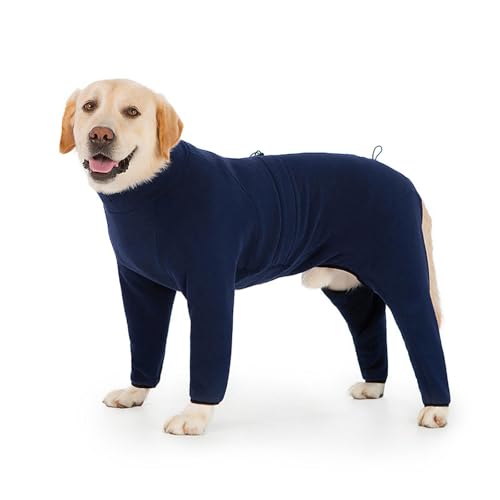 IUOUTG Warmer Fleece -Hund -Jumpall, Winddichtem Pullover Pyjama, Drawess Design Dog Onesie Abgabanzug Für Mittelgroße Und Große Hunde IUOUTG Warmer Fleece -Hund -Jumpall, Winddichtem Pullover Pyjama, Drawess Design Dog Onesie Abgabanzug Für Mittelgroße Und Große Hunde von IUOUTG