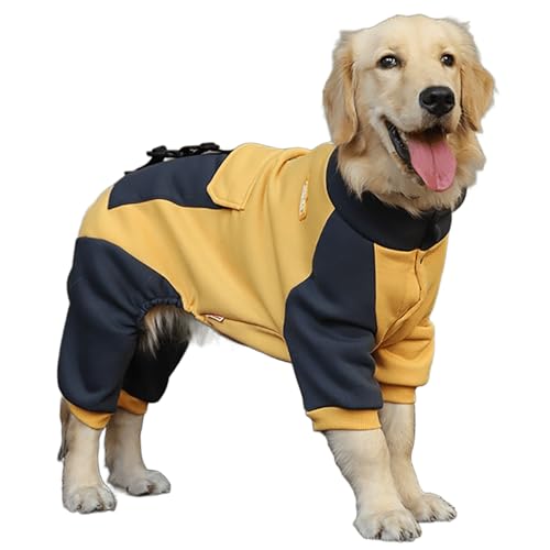 IUOUTG Weicher Hund Sweatshirt Jumpsuit, Vollkörper Wintermantel Für Große Hunde, Warme Herbst Haustier Kleidung Mit Tasche Für Kaltes Wetter Wandern Wandern IUOUTG Weicher Hund Sweatshirt Jumpsuit, Vollkörper Wintermantel Für Große Hunde, Warme Herbst Haustier Kleidung Mit Tasche Für Kaltes Wetter Wandern Wandern von IUOUTG