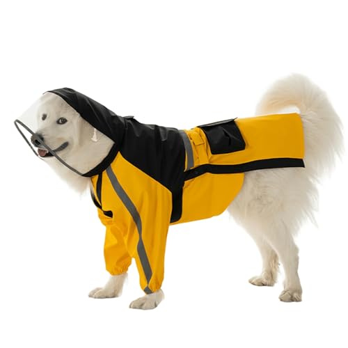 IUOUTG wasserdichte Hund Regenjacke Für Große Hunde, Leichte Haustier Regenmantel Haustier Regen Mit Reflektierenden Gurten Haustier Kleidung Kleidung Für Outdoor IUOUTG wasserdichte Hund Regenjacke Für Große Hunde, Leichte Haustier Regenmantel Haustier Regen Mit Reflektierenden Gurten Haustier Kleidung Kleidung Für Outdoor von IUOUTG