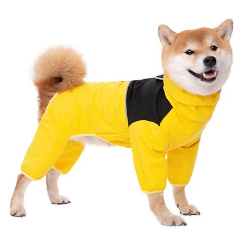 IUOUTG wasserdichte Hund Regenjacke Für Große Rassen, Alle Wetterreflektierende Haustiermantel Mit Reißverschluss, Leichte Haustier Regenmantel Für Hund Outdoor-Ausrüstung IUOUTG wasserdichte Hund Regenjacke Für Große Rassen, Alle Wetterreflektierende Haustiermantel Mit Reißverschluss, Leichte Haustier Regenmantel Für Hund Outdoor-Ausrüstung von IUOUTG