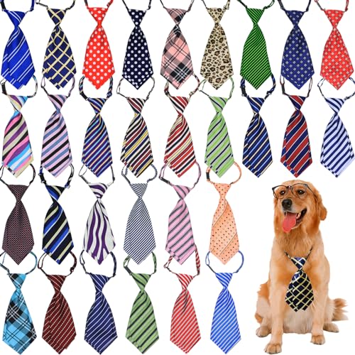 IVIA PET Krawatten mit doppeltem Design, Halsband, Pflegezubehör, verstellbare Haustierbinder für kleine, mittelgroße und große Hunde, Haustierkrawatten für den täglichen Gebrauch, Fotografie, Urlaub, von IVIA PET