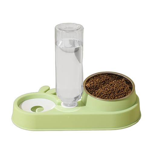 2 in 1 Katzen Futterbehälter Hunde Wasser Futternapf Doppelfutter Wasserspender Set Katzen Slow Bowl Futterbehälter Supplies 2 in 1 Katzen Futterbehälter Hunde Wasser Futternapf Doppelfutter Wasserspender Set Katzen Slow Bowl Futterbehälter Supplies von IWOMA