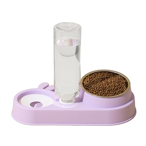 2 in 1 Katzen Futterbehälter Hunde Wasser Futternapf Doppelfutter Wasserspender Set Katzen Slow Bowl Futterbehälter Supplies 2 in 1 Katzen Futterbehälter Hunde Wasser Futternapf Doppelfutter Wasserspender Set Katzen Slow Bowl Futterbehälter Supplies von IWOMA