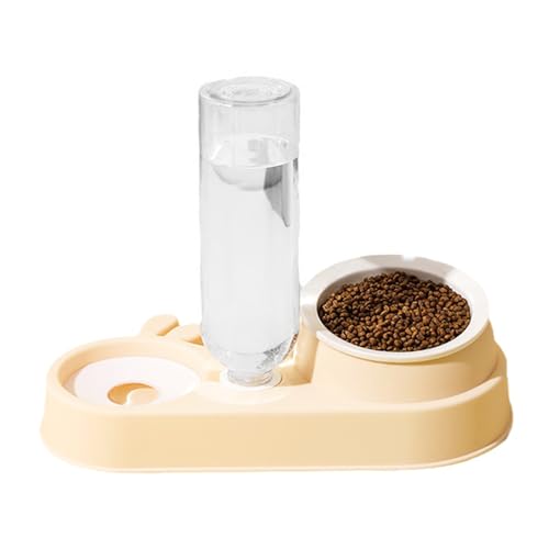 2 in 1 Katzen Futterbehälter Hunde Wasser Futternapf Doppelfutter Wasserspender Set Katzen Slow Bowl Futterbehälter Supplies 2 in 1 Katzen Futterbehälter Hunde Wasser Futternapf Doppelfutter Wasserspender Set Katzen Slow Bowl Futterbehälter Supplies von IWOMA
