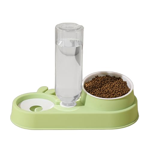 2 in 1 Katzen Futterbehälter Hunde Wasser Futternapf Doppelfutter Wasserspender Set Katzen Slow Bowl Futterbehälter Supplies 2 in 1 Katzen Futterbehälter Hunde Wasser Futternapf Doppelfutter Wasserspender Set Katzen Slow Bowl Futterbehälter Supplies von IWOMA