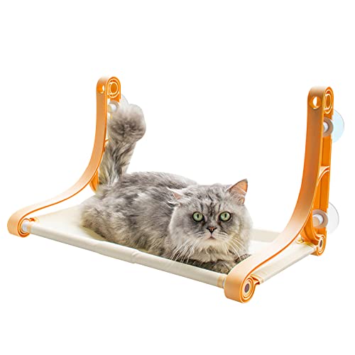Einfarbige Haustier-Hängebetten, 22,5 kg, für Katze, Sitzstange für Innenkatzen, Fensterstange zum Sonnenbaden, Nickerchen Einfarbige Haustier-Hängebetten, 22,5 kg, für Katze, Sitzstange für Innenkatzen, Fensterstange zum Sonnenbaden, Nickerchen von IWOMA