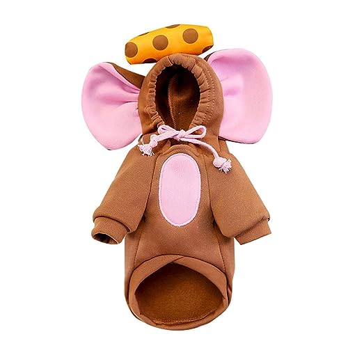 Hunde Cosplay Maus mit Kordelzug Hoodies Set Halloween Hunde Pullover Winter Cosplay Party Kleine Hunde Pullover Hunde Cosplay Maus mit Kordelzug Hoodies Set Halloween Hunde Pullover Winter Cosplay Party Kleine Hunde Pullover von IWOMA