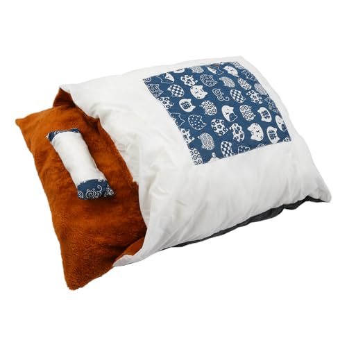 IWOMA Selbstwärmende Katzenbett-Matte, weich, warm, halbgeschlossen, Haustierhöhle, Schlafsack, waschbare Unterlage für Katzen und kleine Hunde IWOMA Selbstwärmende Katzenbett-Matte, weich, warm, halbgeschlossen, Haustierhöhle, Schlafsack, waschbare Unterlage für Katzen und kleine Hunde von IWOMA