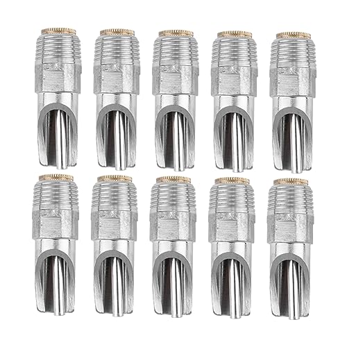 IWOWHERO 10 Stück Schweine Trinker Automatische Tränke für Schweine Heu Saft Tiertränke Schweine Trinkautomat wasserspender aus Edelstahl Wasserspender für Rostfreier Stahl Silver von IWOWHERO