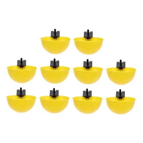 IWOWHERO 10 Stück Teiliges Automatisches Tauben tränkeset Auslaufsicher Praktische Wasserspender mit Stabilem Befestigungssystem Einfache Installation für Geflügel und Wachteln Verbesserte von IWOWHERO