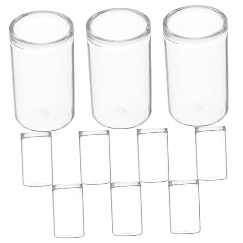 IWOWHERO 10pcs Mini -glasflaschen Für Saftige Pflanzen Testrohr Vasen Für Blumen Mikrolandschaft Terrarium Behälter Dekorative Hydroponic Gläser Büro -schreibtischdekoration von IWOWHERO