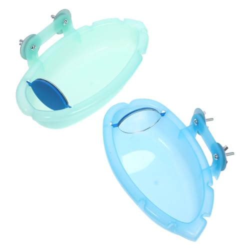 IWOWHERO Set Papagei Dusche Box Vogel Bäder Für Käfige Sittich Badewanne Robust Und Praktisch von IWOWHERO