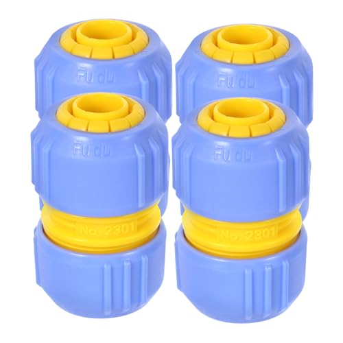 IWOWHERO 4Stücke Teiliges Schnelle Wasseranschlüsse für Gartenschläuche Hochwertige Adapter für Einfache Bewässerung und Gartenpflege Kompatibel mit Sprühgeräten und Wasserhähnen von IWOWHERO