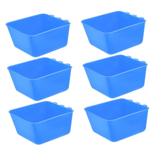 IWOWHERO 6 Stück Hängende Vogelkäfignäpfe, Kaninchenfutternapf, Haustier-wassernapf Für Kleintiere, Hühnerstall-futternapf, Haustier-Futter- Und Wassernapf von IWOWHERO
