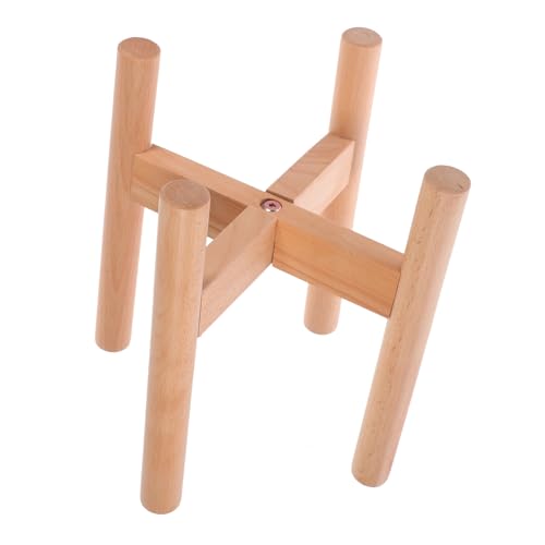 IWOWHERO Blumenstand Pflanzentöpfe Stehen Pflanzenregal Heimischer Pflanzenhalter Topfpflanzengestell Bastelstand Pflanzentopfständer Sukkulentenhalter Blumentopfregal Bonsai-Regal Holz von IWOWHERO