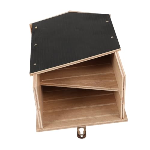 IWOWHERO Fledermaushaus für Gartenhof Handgefertigte Fledermausbox Aus Holz Tierheim Hofdekor von IWOWHERO