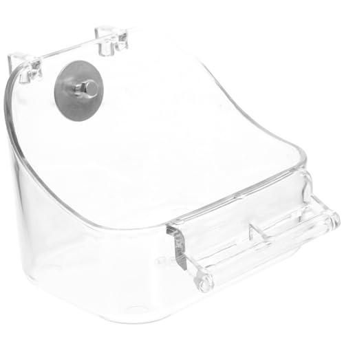 IWOWHERO 1satz Hängendes Vogelbadewanne Für Wellensittiche Und Papageien Multifunktionale Transparente Dusche Mit Sicherem Aufhängehaken Stressabbau Und Pflege Für Kleine Vögel von IWOWHERO