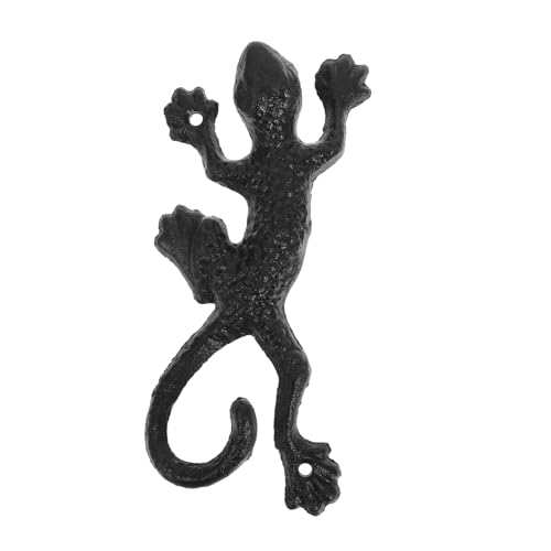 IWOWHERO Kleiderhaken für Wandmontage Halterung für Hängekörbe rustikaler Gecko-Haken aus Eisen Handtuchhalter für den Außenbereich dekorative Wanddekoration Dunkelbraun IWOWHERO Kleiderhaken für Wandmontage Halterung für Hängekörbe rustikaler Gecko-Haken aus Eisen Handtuchhalter für den Außenbereich dekorative Wanddekoration Dunkelbraun von IWOWHERO