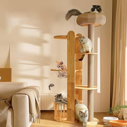 Kratzbaum Groß,190CM Katzenbaum XXL Holz Katzenkratzbaum für Große/Schwere Katzen, Aktivitätskratzbäume Indoor Stabiler Katzenturm mit Sisal Kratzbaum, Katzenhäusern, Plattformen, Cat Tree Modern Kratzbaum Groß,190CM Katzenbaum XXL Holz Katzenkratzbaum für Große/Schwere Katzen, Aktivitätskratzbäume Indoor Stabiler Katzenturm mit Sisal Kratzbaum, Katzenhäusern, Plattformen, Cat Tree Modern von IYTBILQ