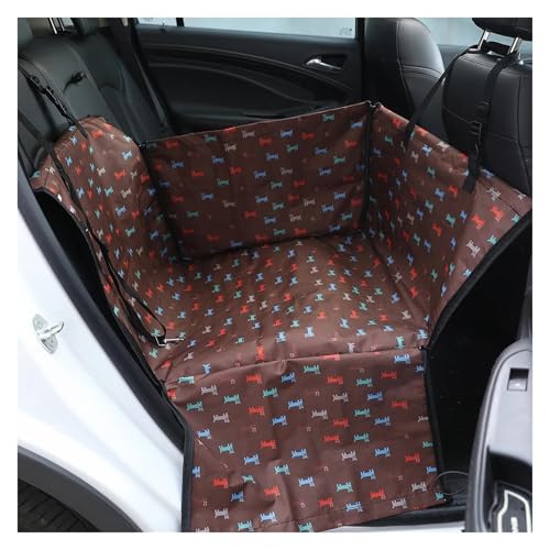 Hundesitz Auto, Hunde Autositz Haustierträger Hund Autositzbezug Tragen for Hunde Katzen Matte Decke Hinten Zurück Hängematte Protector transportin perro(Coffee) von IZHAOGJING