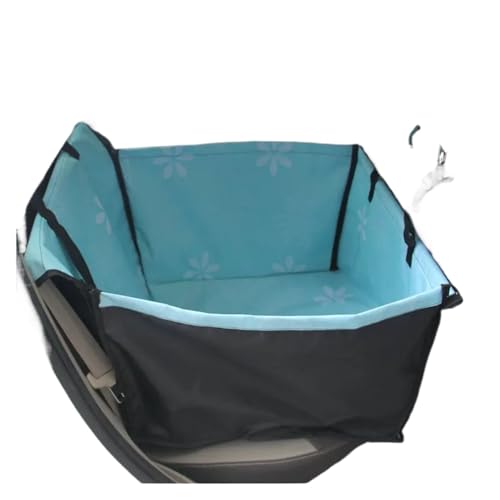 Hundesitz Auto, Hunde Autositz Haustierträger Hund Autositzbezug Tragen for Hunde Katzen Matte Decke Hinten Zurück Hängematte Protector transportin perro(Sky Blue) von IZHAOGJING