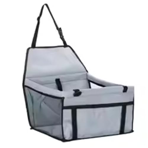 Hundesitz Auto, Hunde Autositz wasserdichte Sitztasche Korb Sicheres Tragen Haus Katze Welpen Auto Haustierprodukte(Gray) von IZHAOGJING