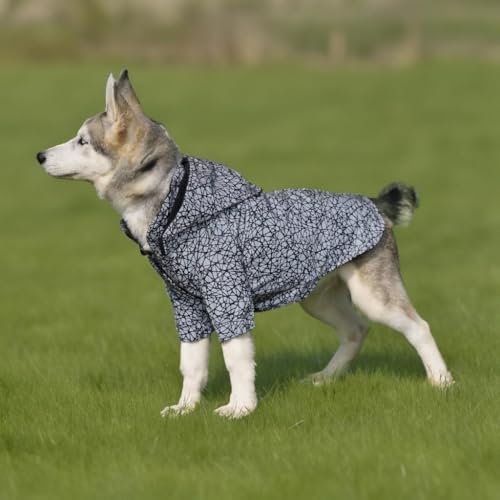 IZOCOOL - Hundejacke Wasserdichter Hundemantel Reflektierende Jacke für kaltes Wetter mit weichem Fleecefutter Warmer Mantel für Hund Indoor & Outdoor Camping Wandern (4XL) von IZOCOOL