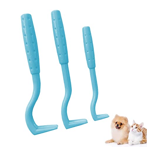 IZyufan 3 Größen Zeckenhaken Set, Zeckenentfernung In Sekunden, Zeckenzange Zeckenentferner für Hund, Katze & Pferd, und Mensch, Perfekt für Jedes Zeckennotfallset(Blau) von IZyufan
