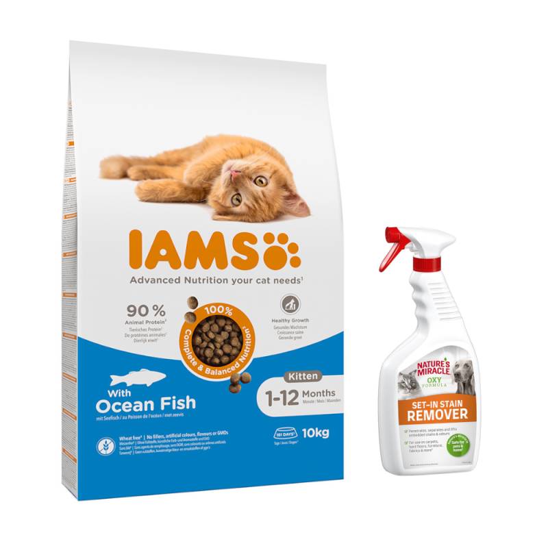 10 kg IAMS Advanced Nutrition Kitten + 709 ml Nature's Miracle Flecken- und Geruchsentferner gratis! - mit Seefisch 10 kg IAMS Advanced Nutrition Kitten + 709 ml Nature's Miracle Flecken- und Geruchsentferner gratis! - mit Seefisch von Iams