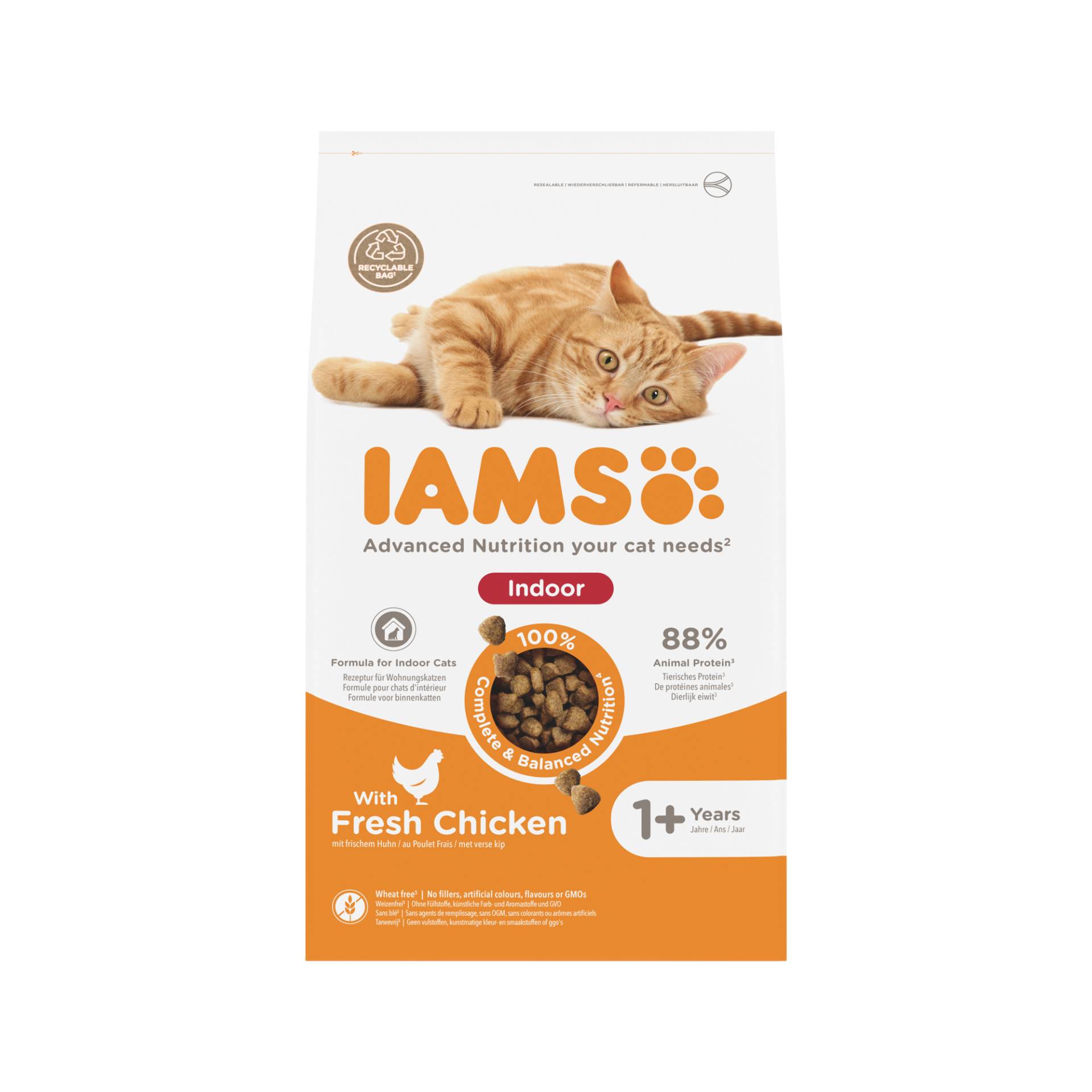 IAMS Adult Indoor Katzenfutter - 10 kg von Iams