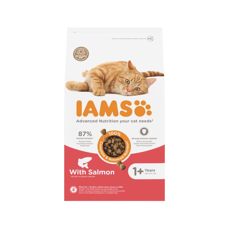 IAMS Adult Katzenfutter - Salmon & Chicken - 1,5 kg von Iams