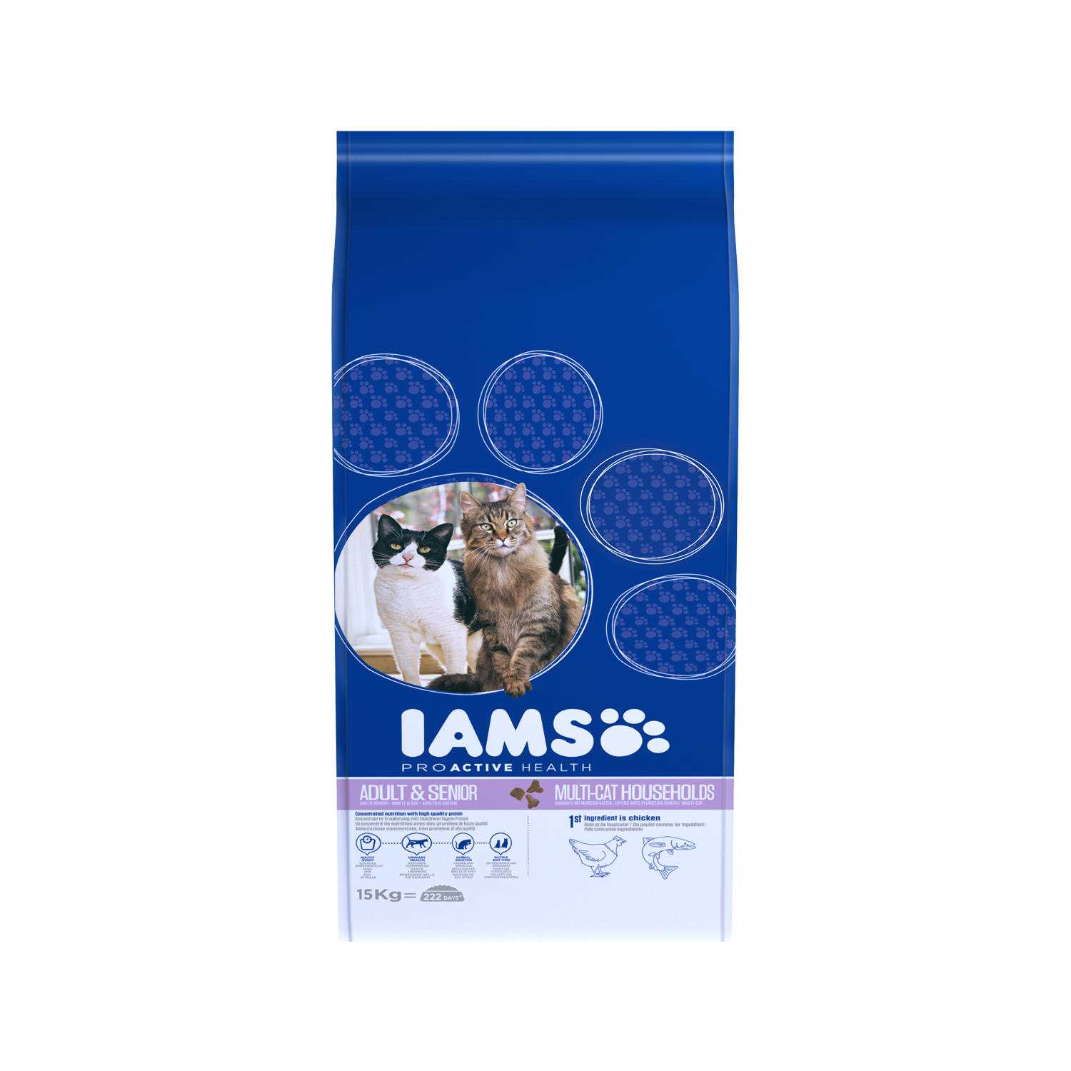 IAMS Adult Multi-Cat Katzenfutter - 15 kg von Iams
