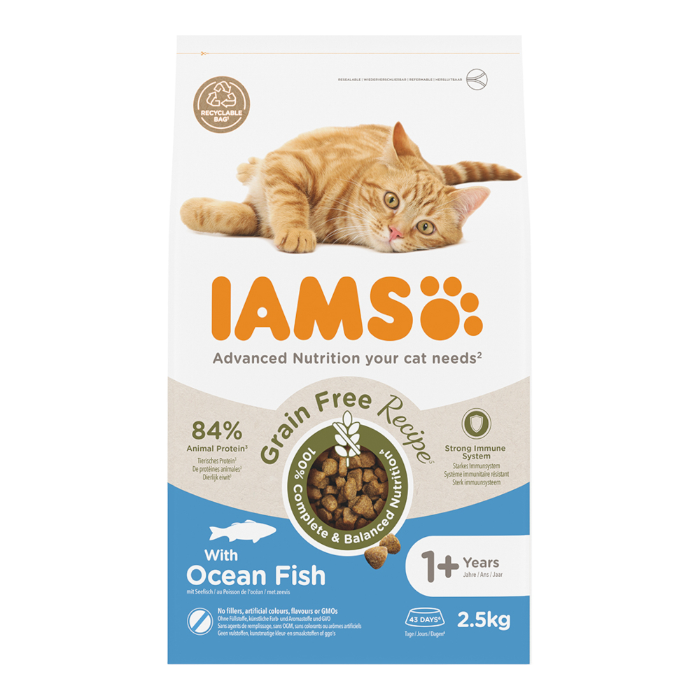 IAMS Advanced Nutrition Grain Free mit Seefisch - Sparpaket: 2 x 2,5 kg IAMS Advanced Nutrition Grain Free mit Seefisch - Sparpaket: 2 x 2,5 kg von Iams