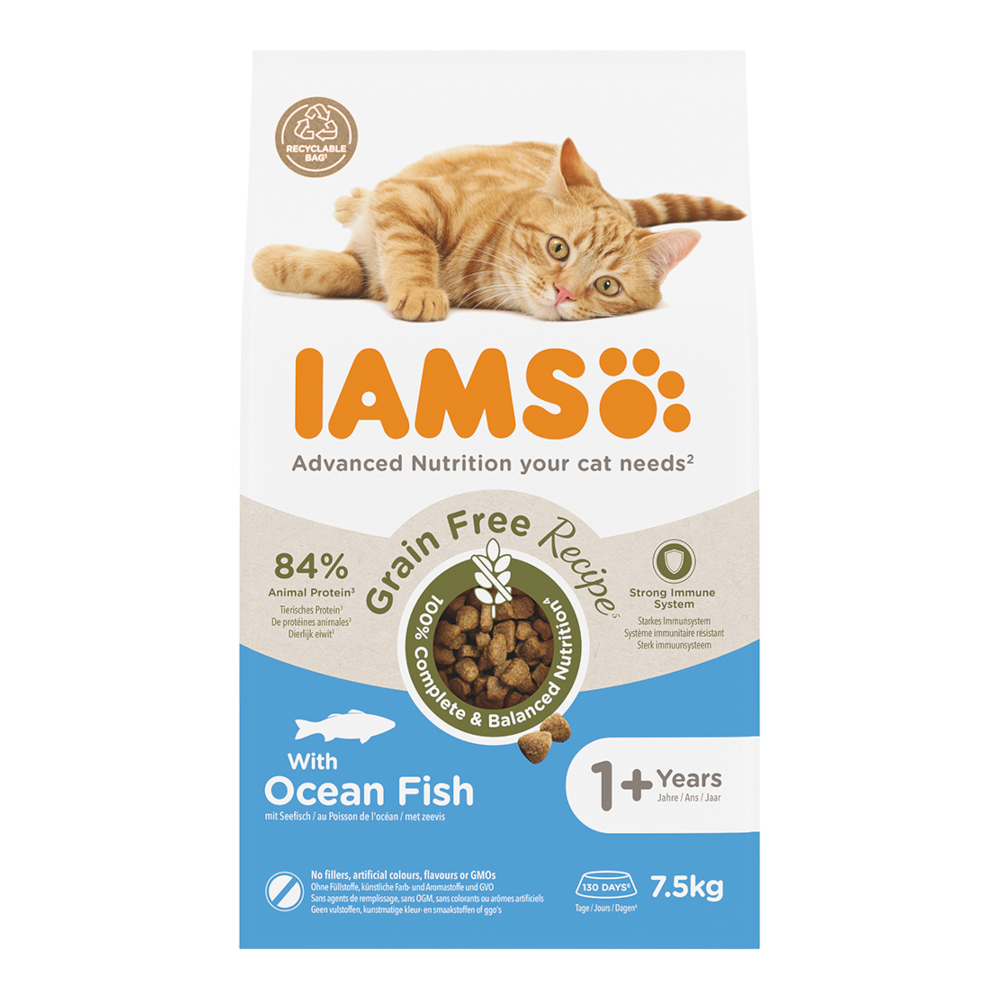 IAMS Advanced Nutrition Grain Free mit Seefisch - Sparpaket: 2 x 7,5 kg IAMS Advanced Nutrition Grain Free mit Seefisch - Sparpaket: 2 x 7,5 kg von Iams