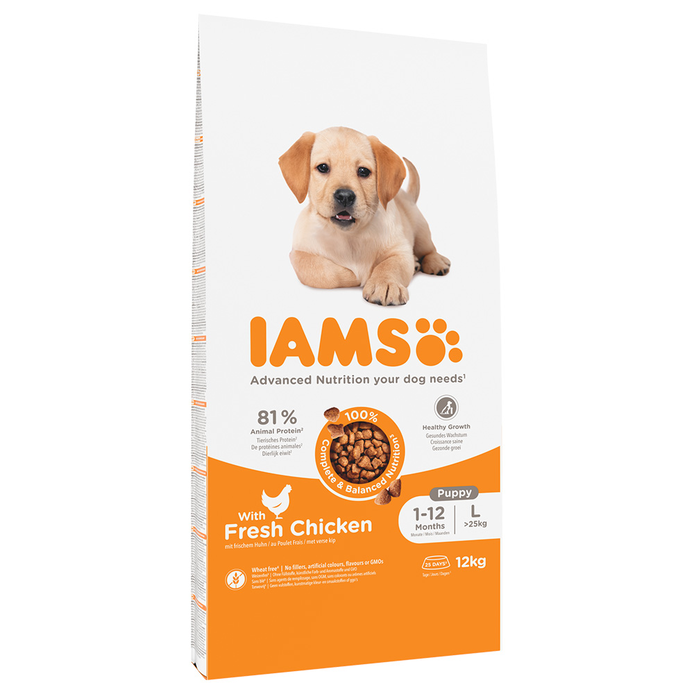 IAMS Advanced Nutrition Puppy Large mit Huhn - Sparpaket: 2 x 12 kg von Iams