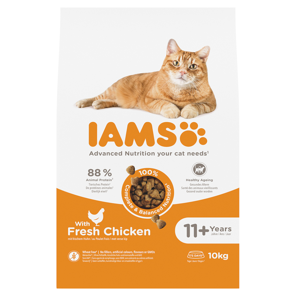 IAMS Advanced Nutrition Senior Cat 11+ mit Huhn - Sparpaket: 2 x 10 kg IAMS Advanced Nutrition Senior Cat 11+ mit Huhn - Sparpaket: 2 x 10 kg von Iams