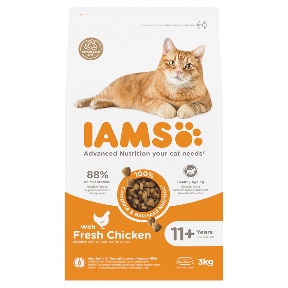 IAMS Advanced Nutrition Senior Cat 11+ mit Huhn - Sparpaket: 2 x 3 kg IAMS Advanced Nutrition Senior Cat 11+ mit Huhn - Sparpaket: 2 x 3 kg von Iams