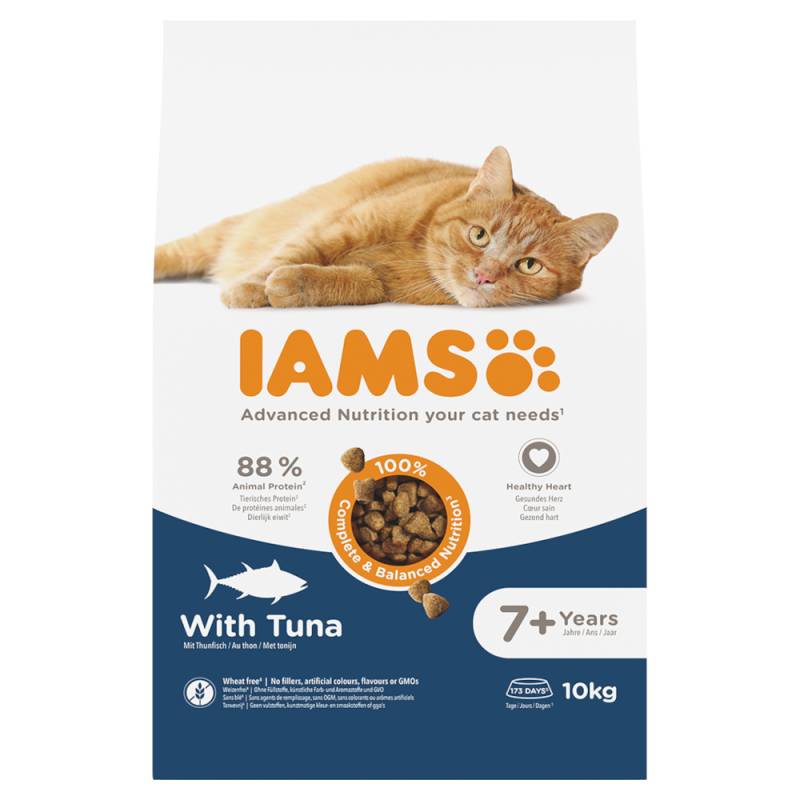 IAMS Advanced Nutrition Senior Cat 7+ mit Thunfisch - Sparpaket: 2 x 10 kg von Iams