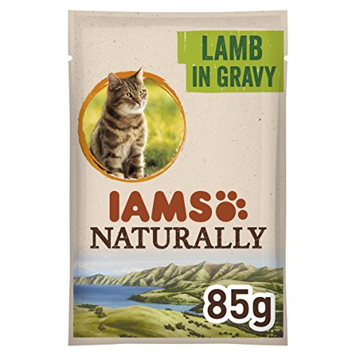 IAMS Naturally Erwachsene Katze mit neuseeländischem Lamm in Sauce [85 g] von Iams
