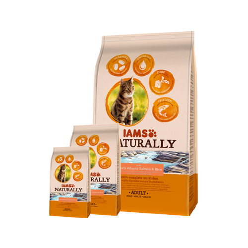 IAMS Naturally Katzenfutter - Salmon & rice - 2,7 kg von Iams