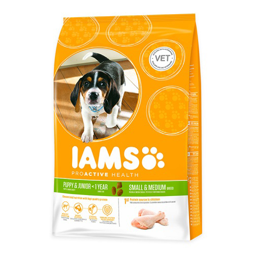 IAMS Puppy & Junior Small & Medium Hundefutter - 12 kg von Iams