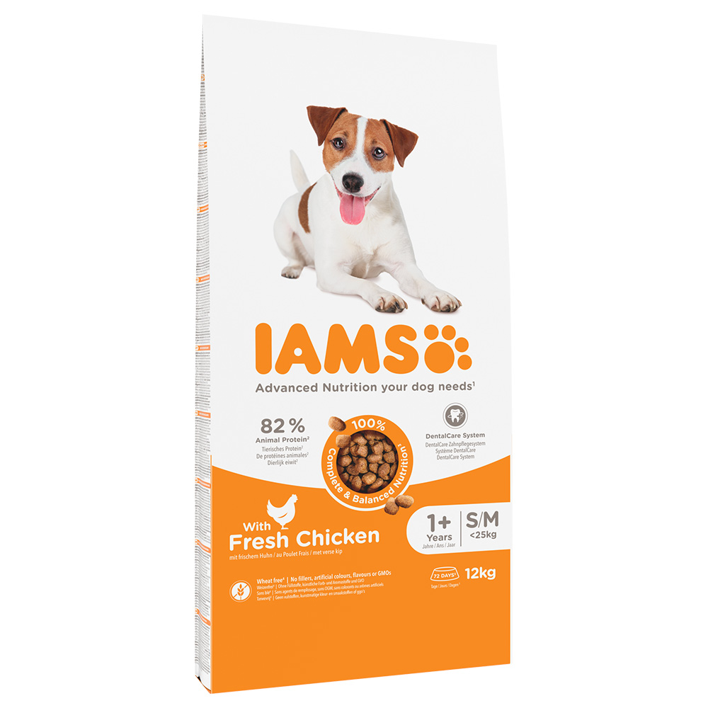 IAMS Advanced Nutrition Adult Small & Medium Dog mit Huhn - Sparpaket: 2 x 12 kg von Iams