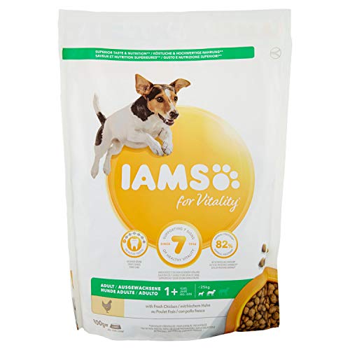IAMS for Vitality Erwachsene Small & Medium Huhn für Erwachsene Hunde von Mini und Medium - 800 g von Iams