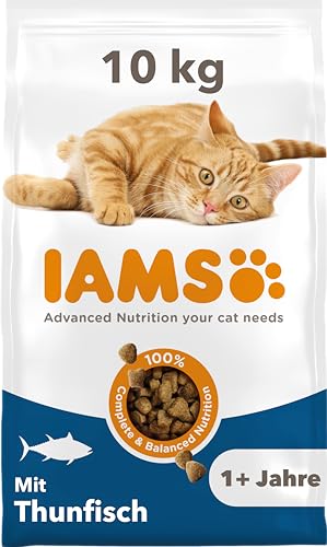 IAMS Katzenfutter trocken mit Thunfisch - Trockenfutter für Katzen im Alter von 1-6 Jahren, 10 kg von Iams