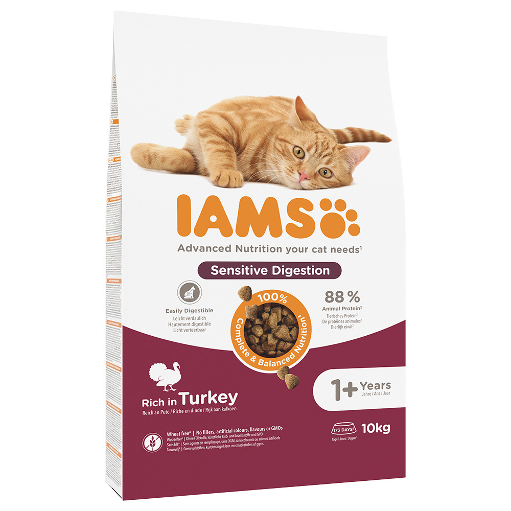 IAMS for Vitality Sensitive Digestion Adult & Senior mit Truthahn - 10 kg von Iams